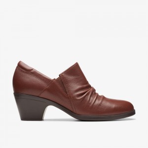 Brown Clarks Women's Emily 2 Cove Pumps | 903FSJVAI