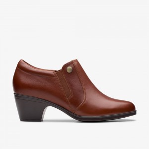 Brown Clarks Women's Emily 2 Reyna Pumps | 921MGDYNP