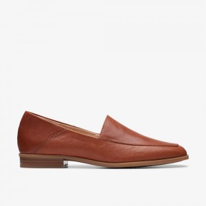 Brown Clarks Women's Sarafyna Freva Loafers | 792LYRZOM