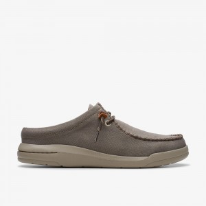 Grey Clarks Men's Driftlite Surf Boat Shoes | 816YMTLDI