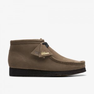 Grey Clarks Men's Wallabee Boots | 431ODLUNZ