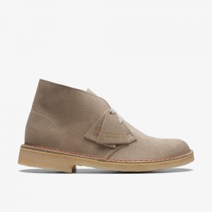 Grey Clarks Women's Desert Boots | 764VGRSJL