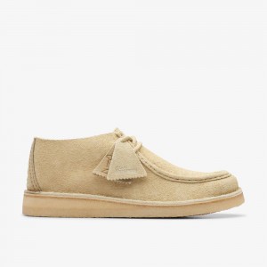 Khaki Clarks Men's Desert Nomad Loafers | 823BXALPN