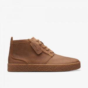 Khaki Clarks Men's Streethill Mid Boots | 615ZBYLXG