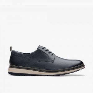 Navy Clarks Men's Chantry Lo Oxfords | 957VNZLQF