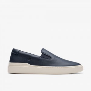 Navy Clarks Men's Craft Swift Go Sneakers | 862GBKEQZ