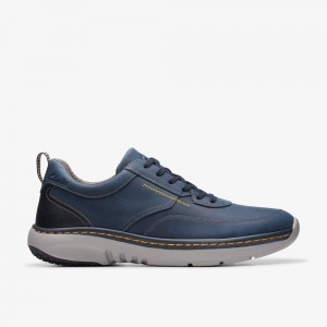 Navy Clarks Men's Pro Lace Sneakers | 760JPHIFX