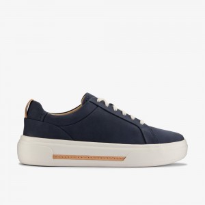 Navy Clarks Women's Hollyhock Walk Sneakers | 685SIJFVX