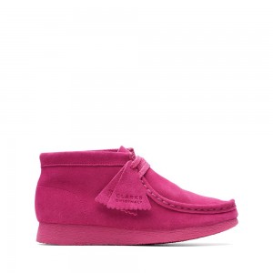 Pink Clarks Kids Wallabee Older Boots | 056RKCGQP