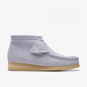 Purple Clarks Men's Wallabee Boots | 689QEVMUJ