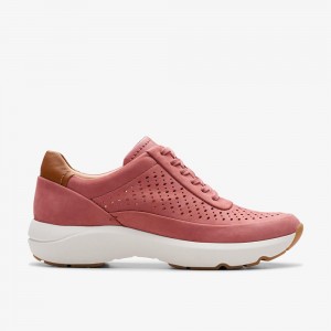 Rose Clarks Women's Tivoli Grace Sneakers | 583MXSBHQ