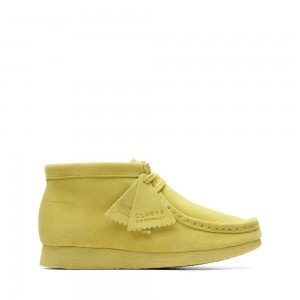 Yellow Clarks Kids Wallabee Older Boots | 297VCXQDJ