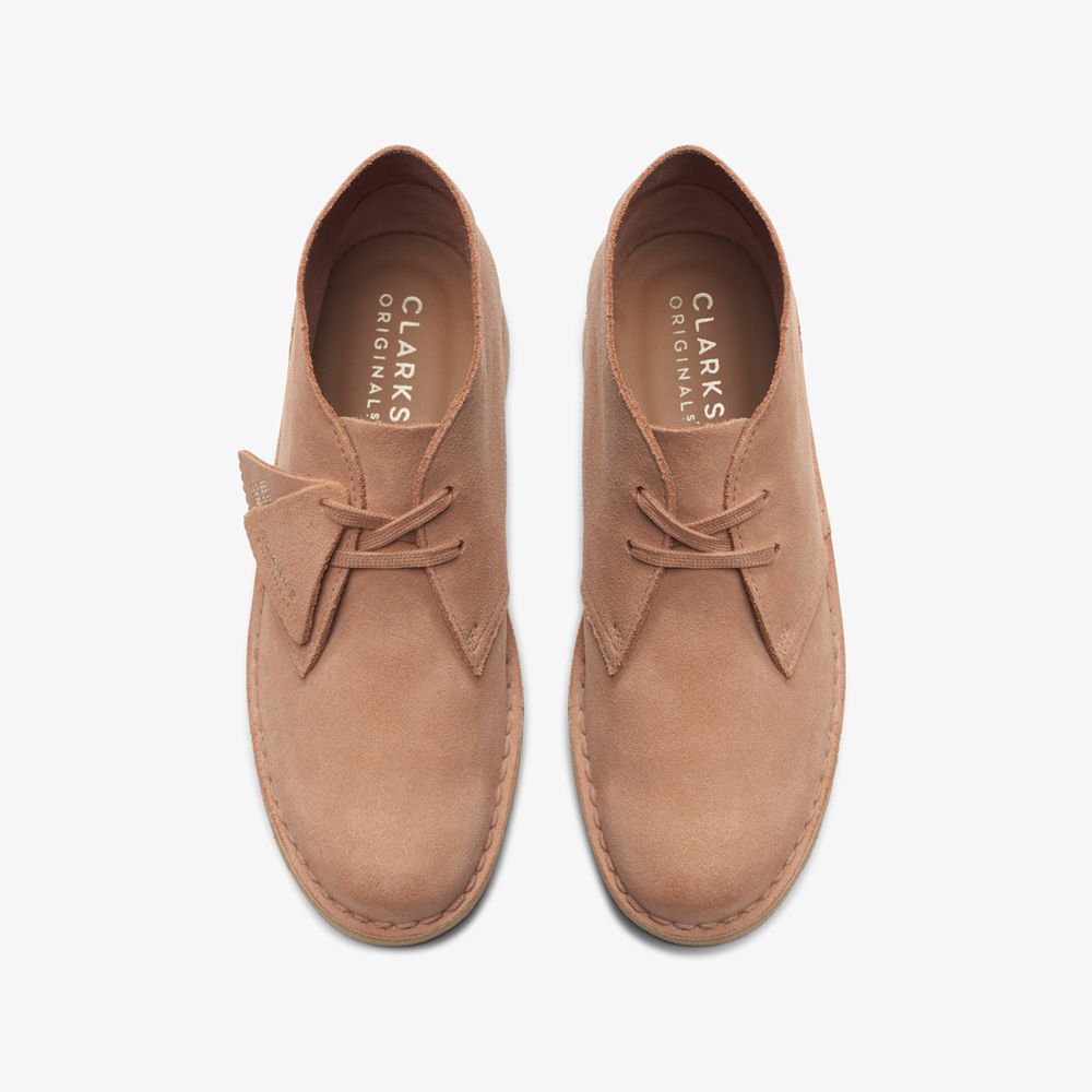 Beige Clarks Women's Desert Boots | 276ESMFQA