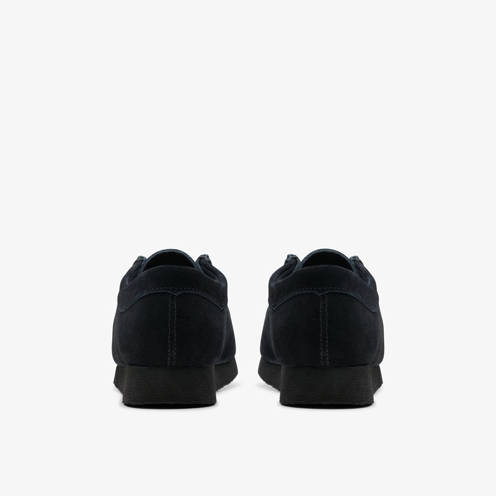 Black Clarks Kids Wallabee Older Sneakers | 867SCIQRV