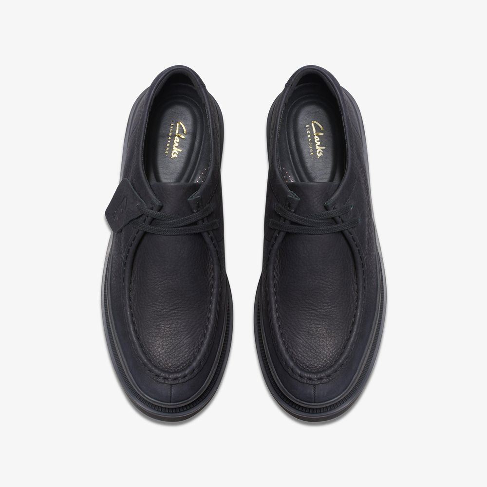 Black Clarks Men's Badell Seam Loafers | 360QUZAEB