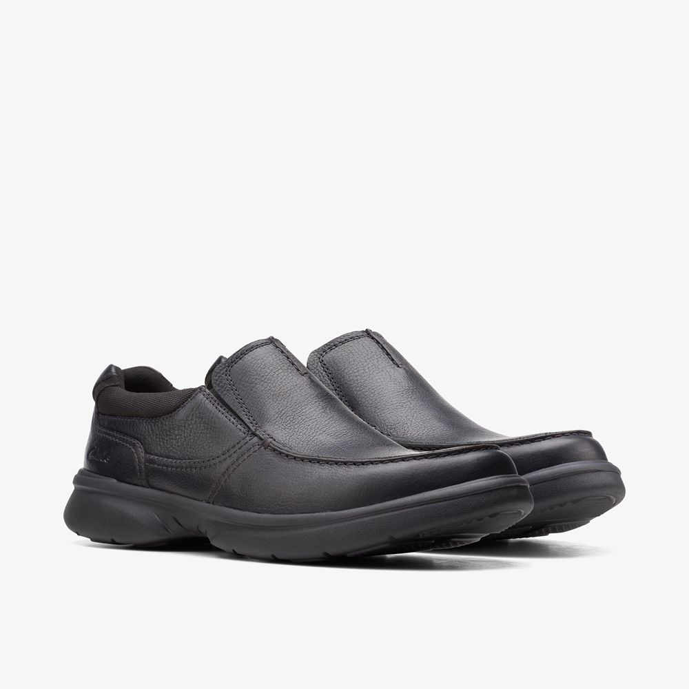 Black Clarks Men's Bradley Free Loafers | 164YNVDOC