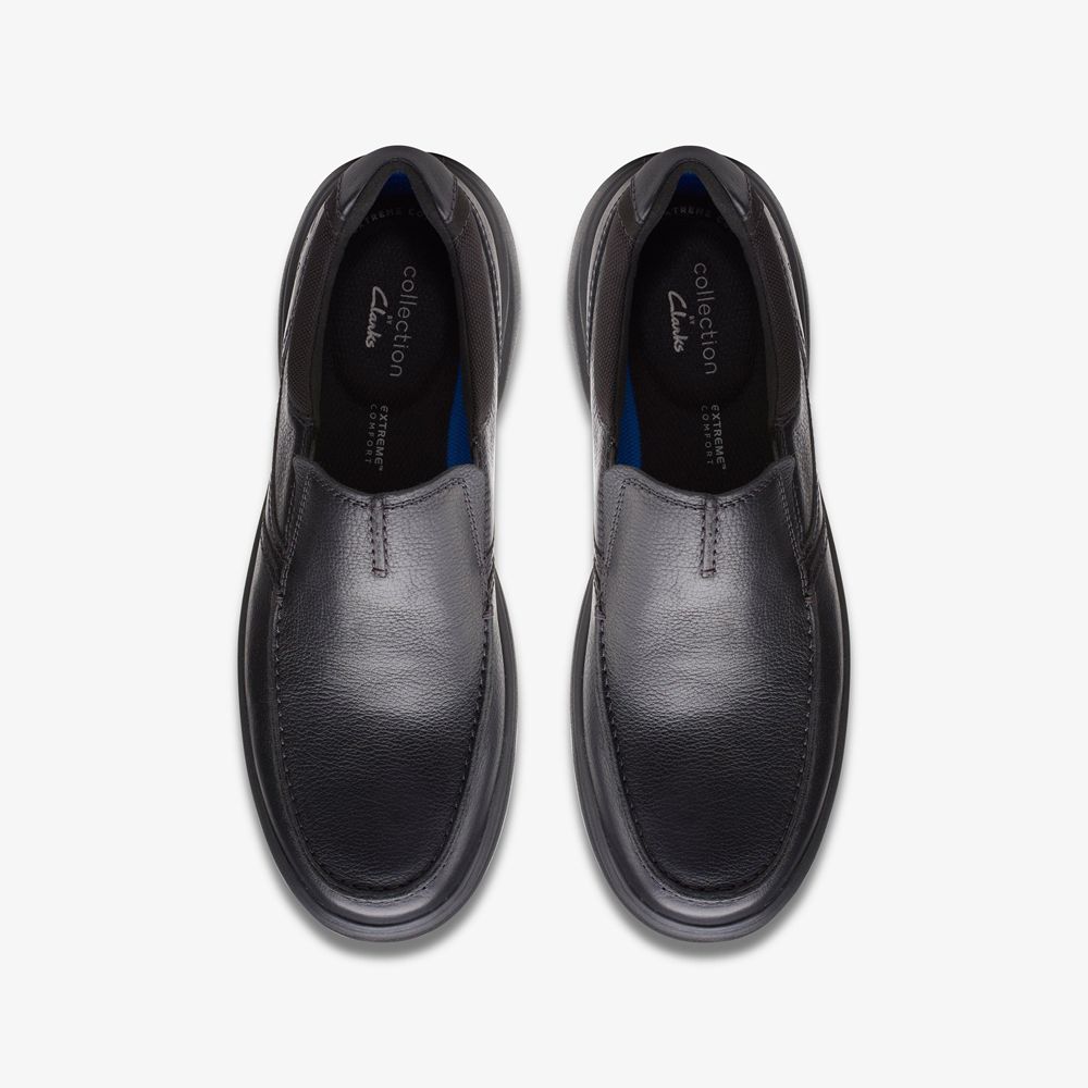 Black Clarks Men's Bradley Free Loafers | 164YNVDOC