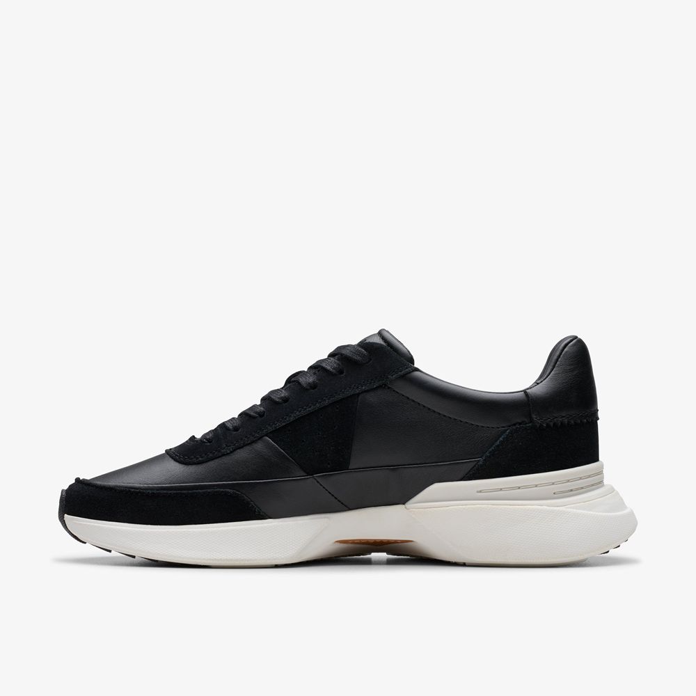 Black Clarks Men's Craft Pace Sneakers | 308UDIWEK