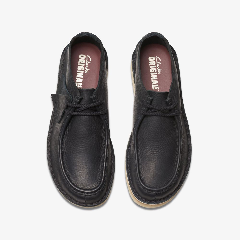 Black Clarks Men's Desert Nomad Loafers | 751RBCYVU