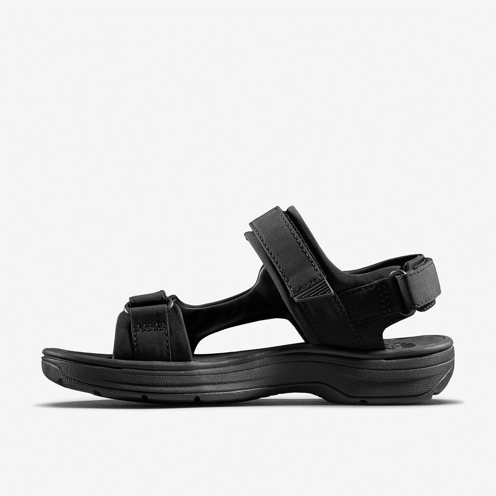 Black Clarks Men's Martine Rose Sandal 2 Flat Sandals | 015GPDEFS