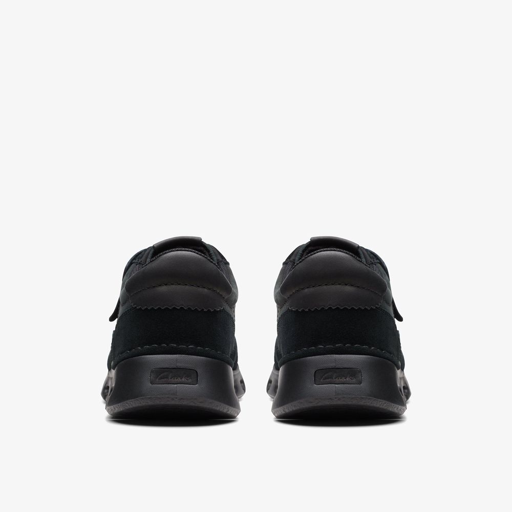 Black Clarks Men's Nature X One Sneakers | 523WVCLFZ