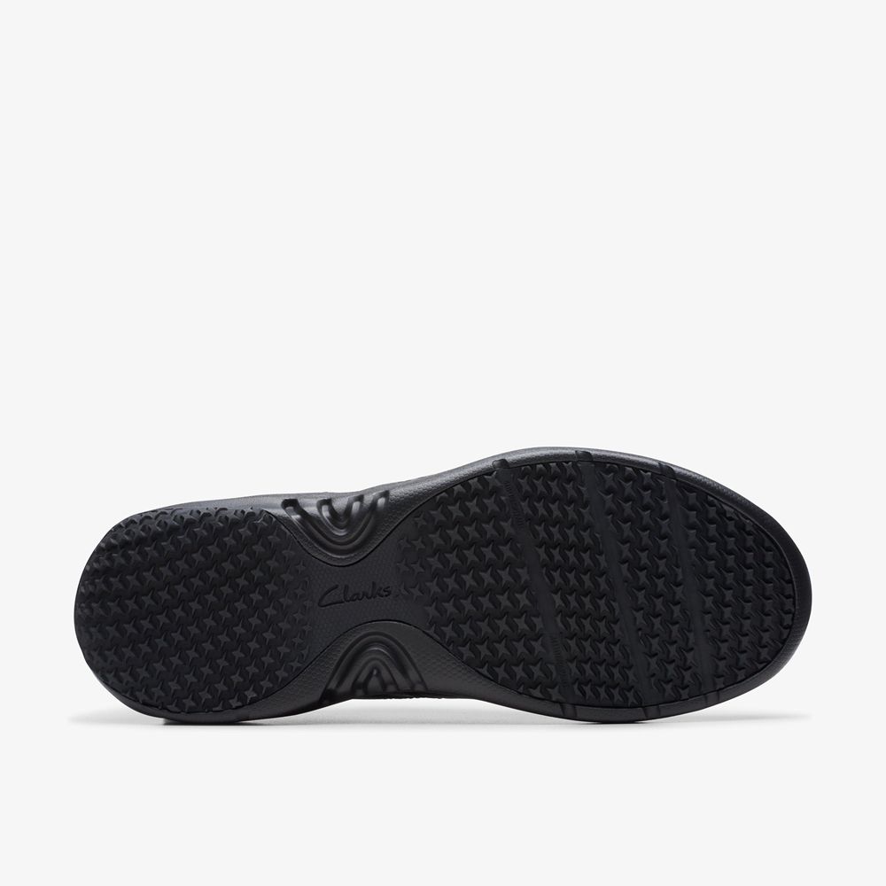 Black Clarks Men's Pro Lace Sneakers | 197NOFHQK