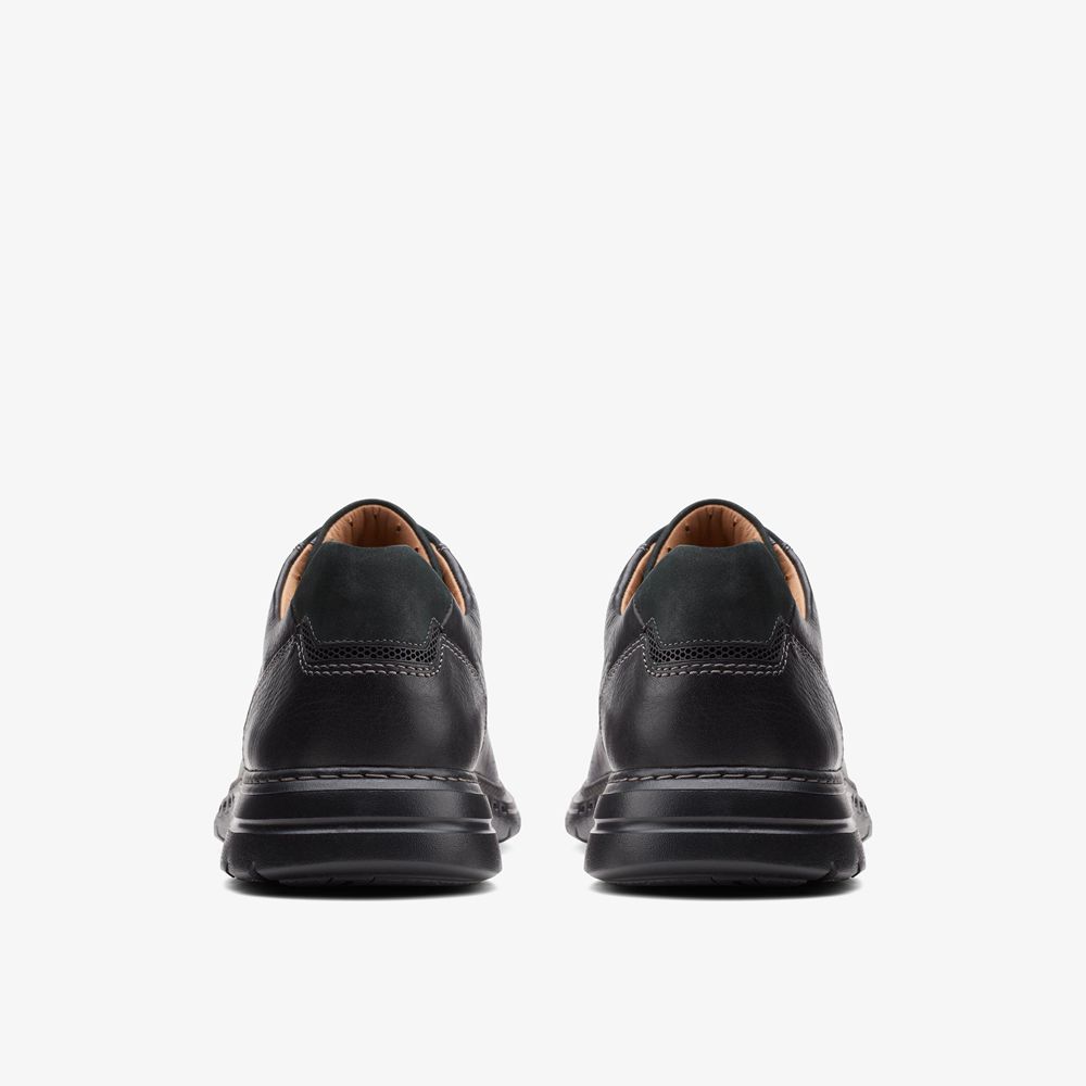 Black Clarks Men's Un Brawley Pace Oxfords | 324VYNSRG