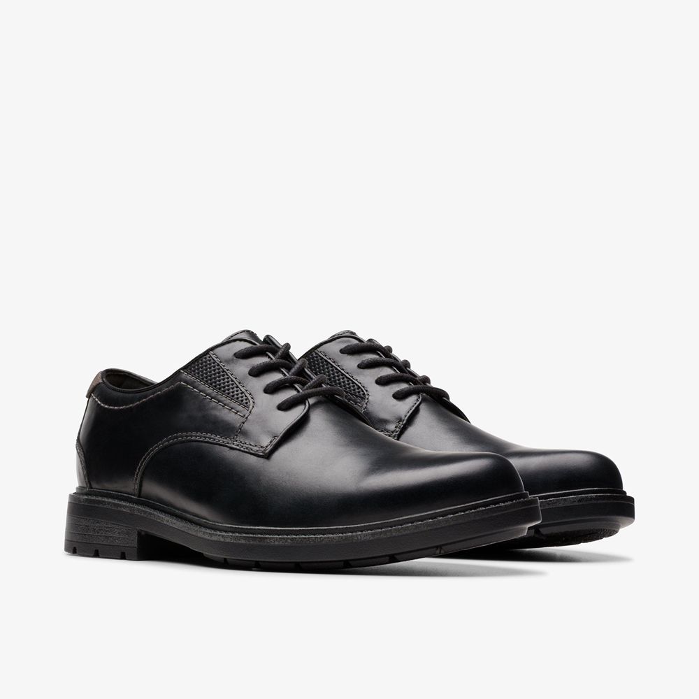 Black Clarks Men's Un Shire Low Oxfords | 028MNSYAV