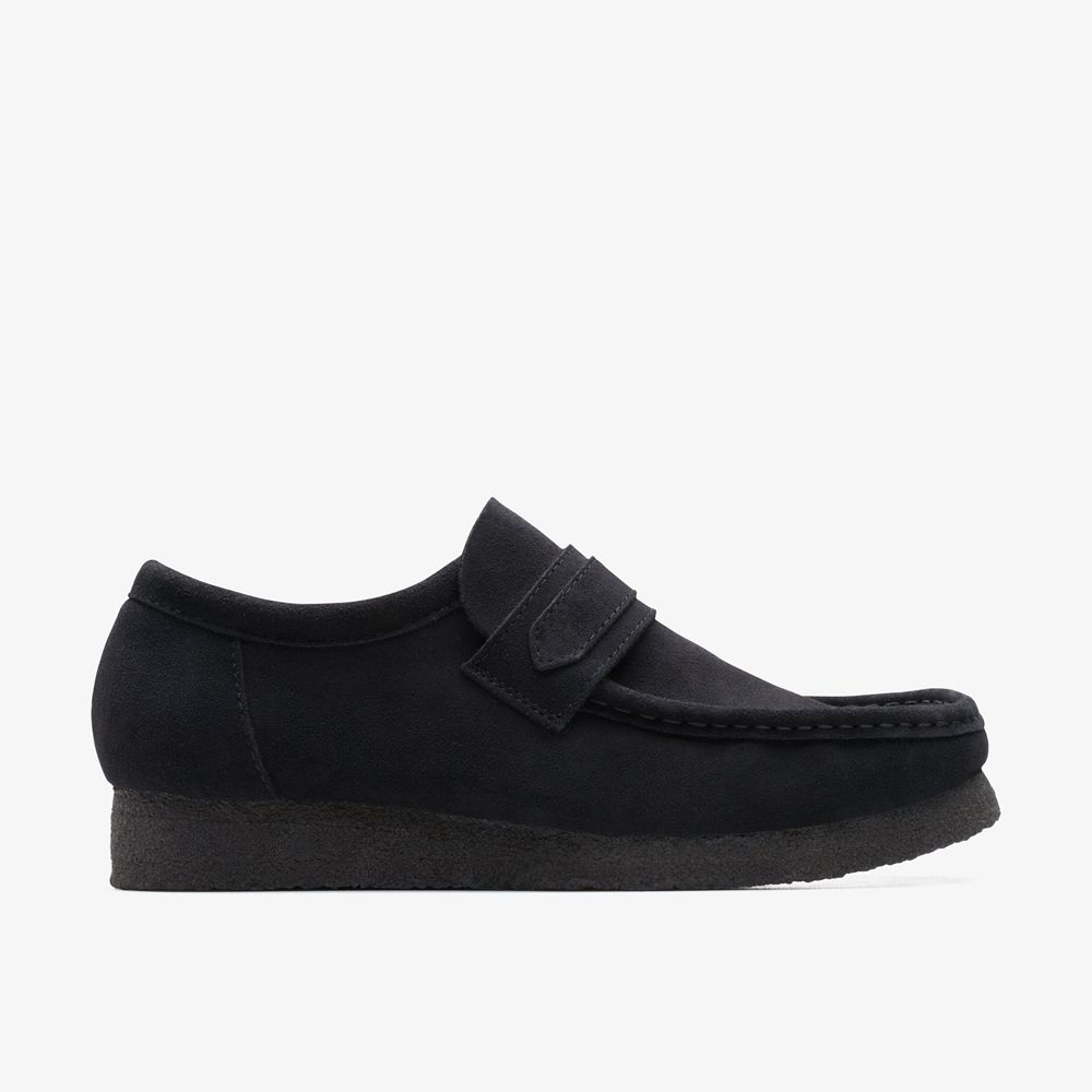 Black Clarks Men\'s Wallabee Loafer Loafers | 760GMPWTK