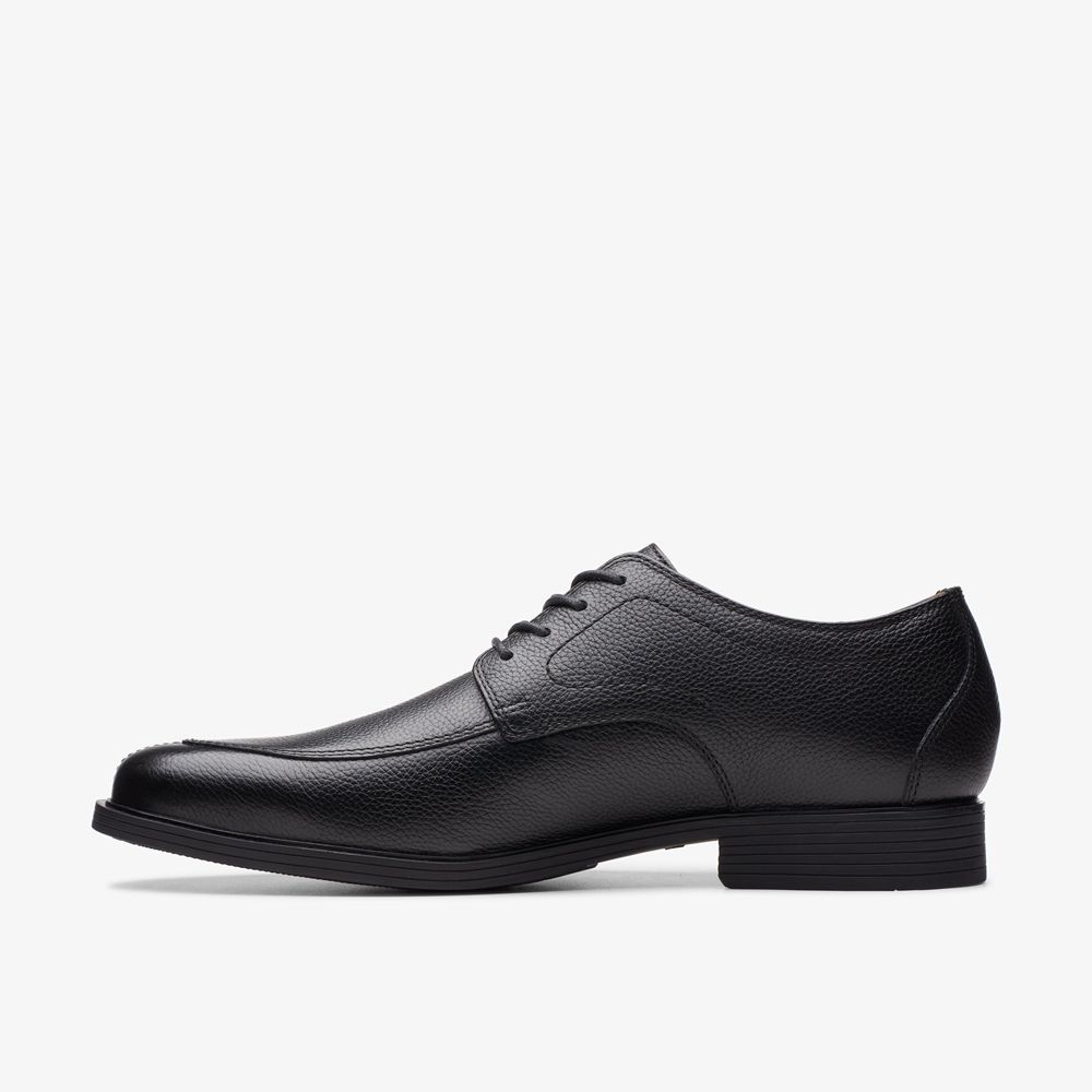 Black Clarks Men's Whiddon Apron Oxfords | 709CJBKSA