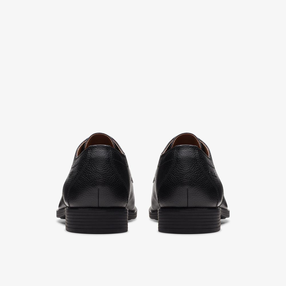 Black Clarks Men's Whiddon Apron Oxfords | 709CJBKSA