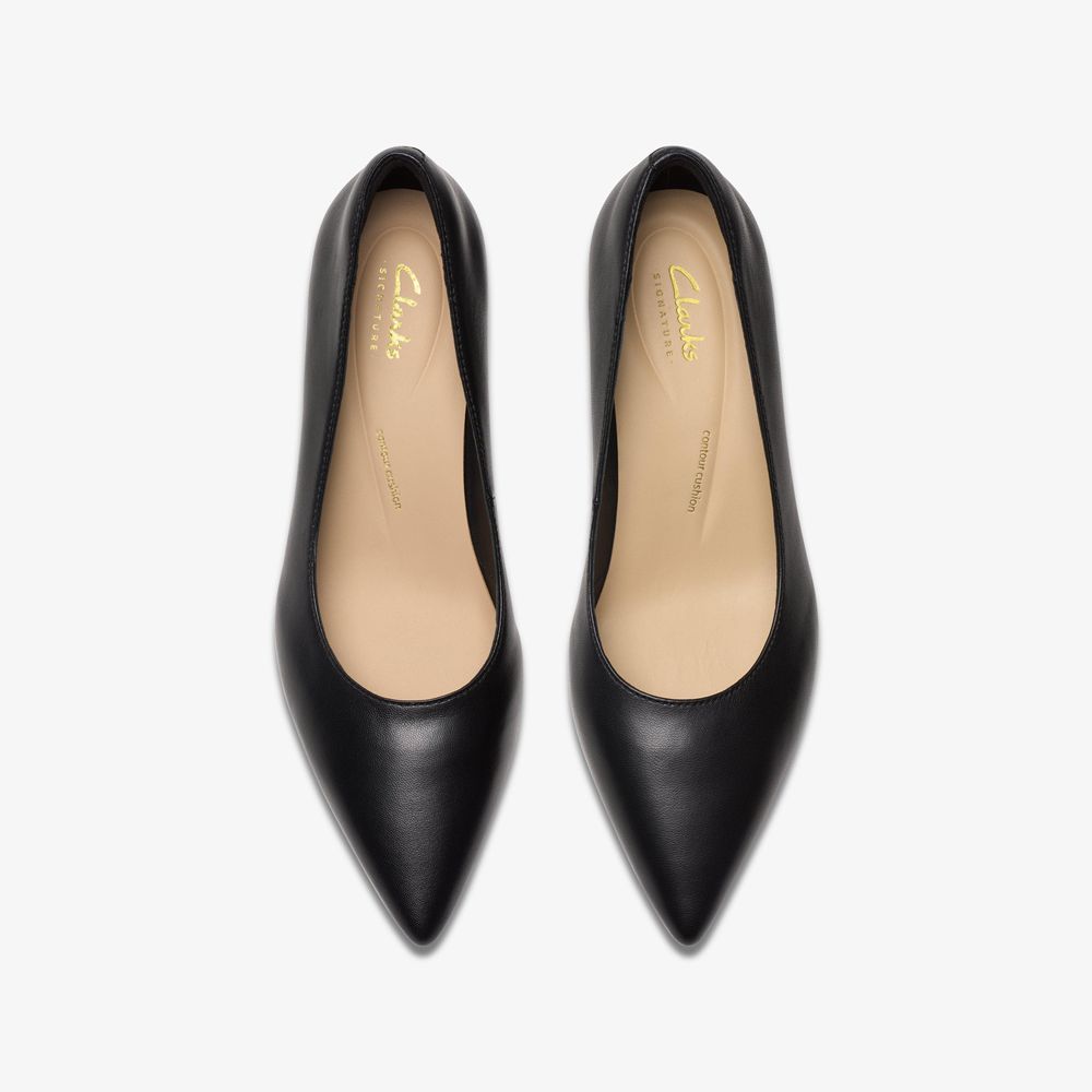 Black Clarks Women's Adela Court Pumps | 985VKBAJM