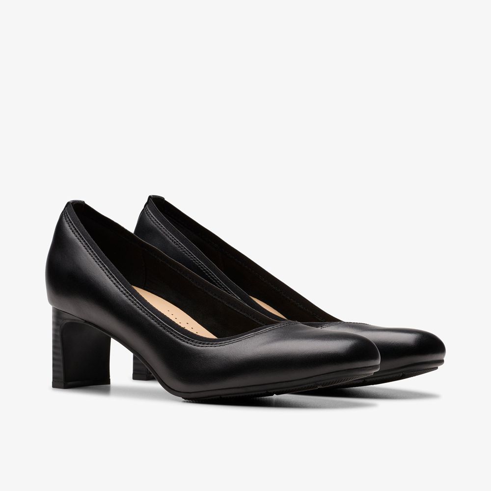 Black Clarks Women's Anelise Nora Pumps | 213LBAJQM