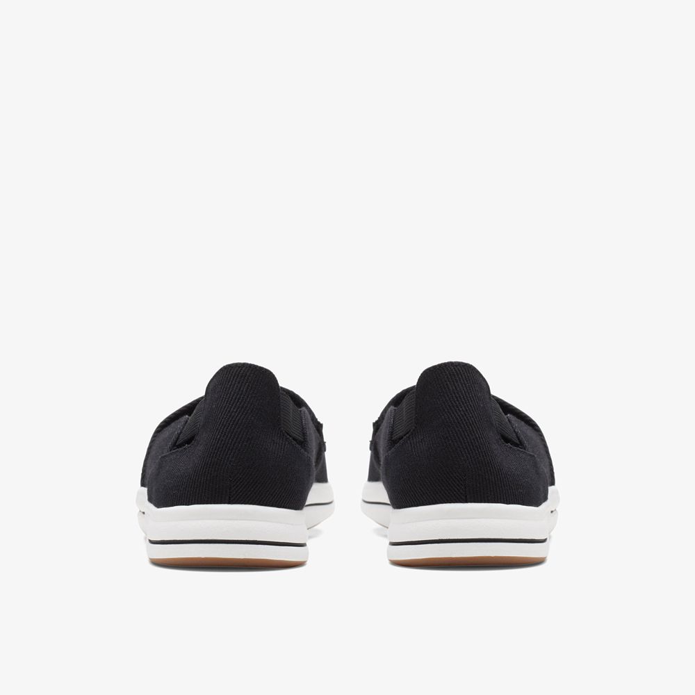 Black Clarks Women's Breeze Step Ii Slip On Shoes | 057HZWDEV