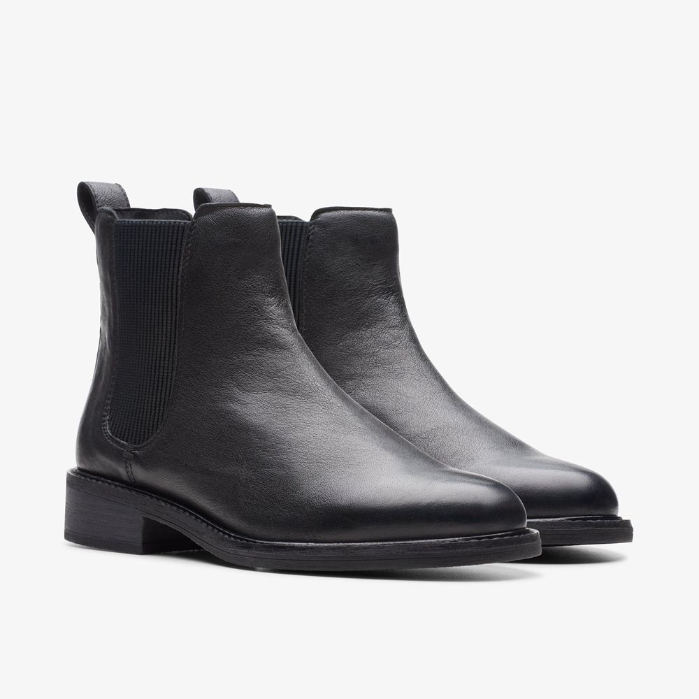 Black Clarks Women's Cologne Arlo 2 Chelsea Boots | 356CUHXTG