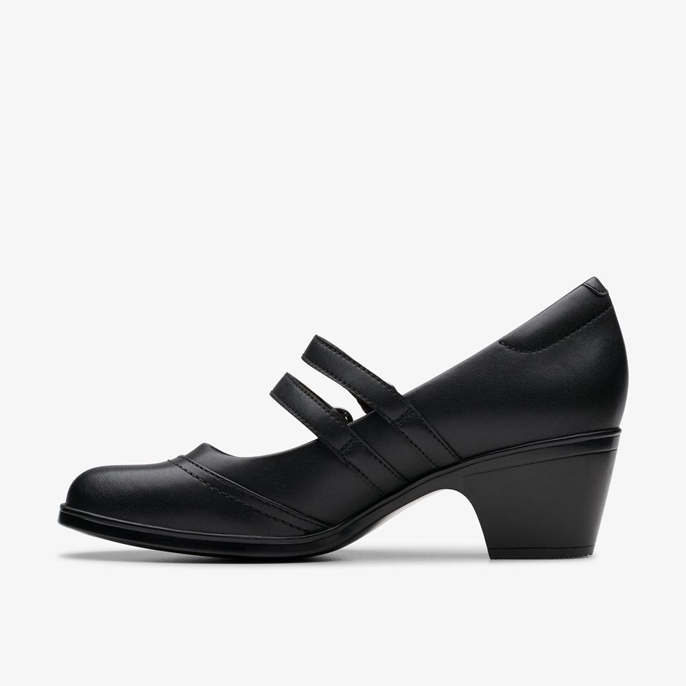 Black Clarks Women's Emily 2 Jane Pumps | 920HKEBXO