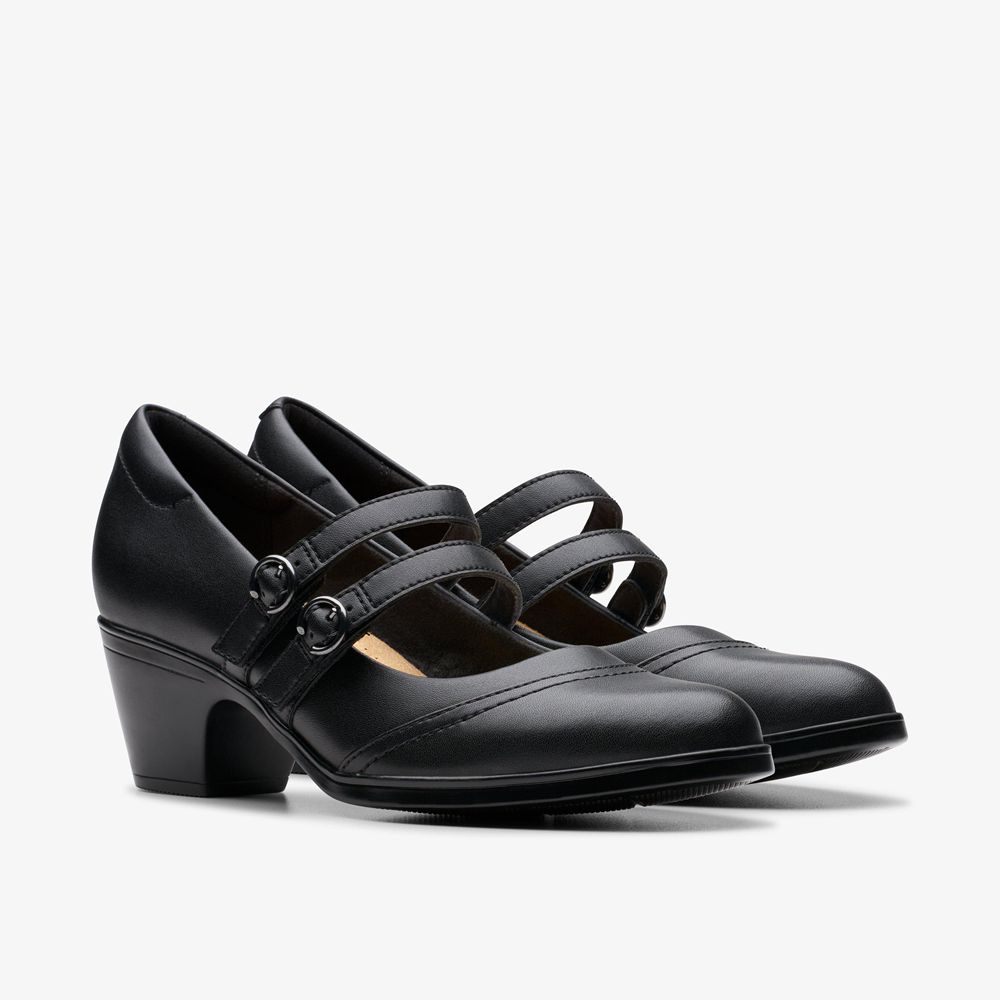 Black Clarks Women's Emily 2 Jane Pumps | 920HKEBXO