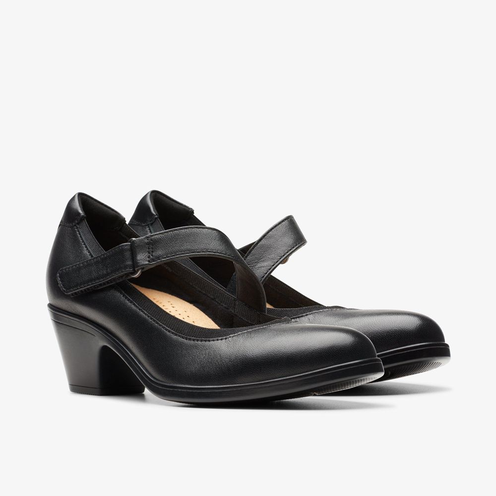 Black Clarks Women's Emily 2 Mabel Pumps | 601HWZYMQ