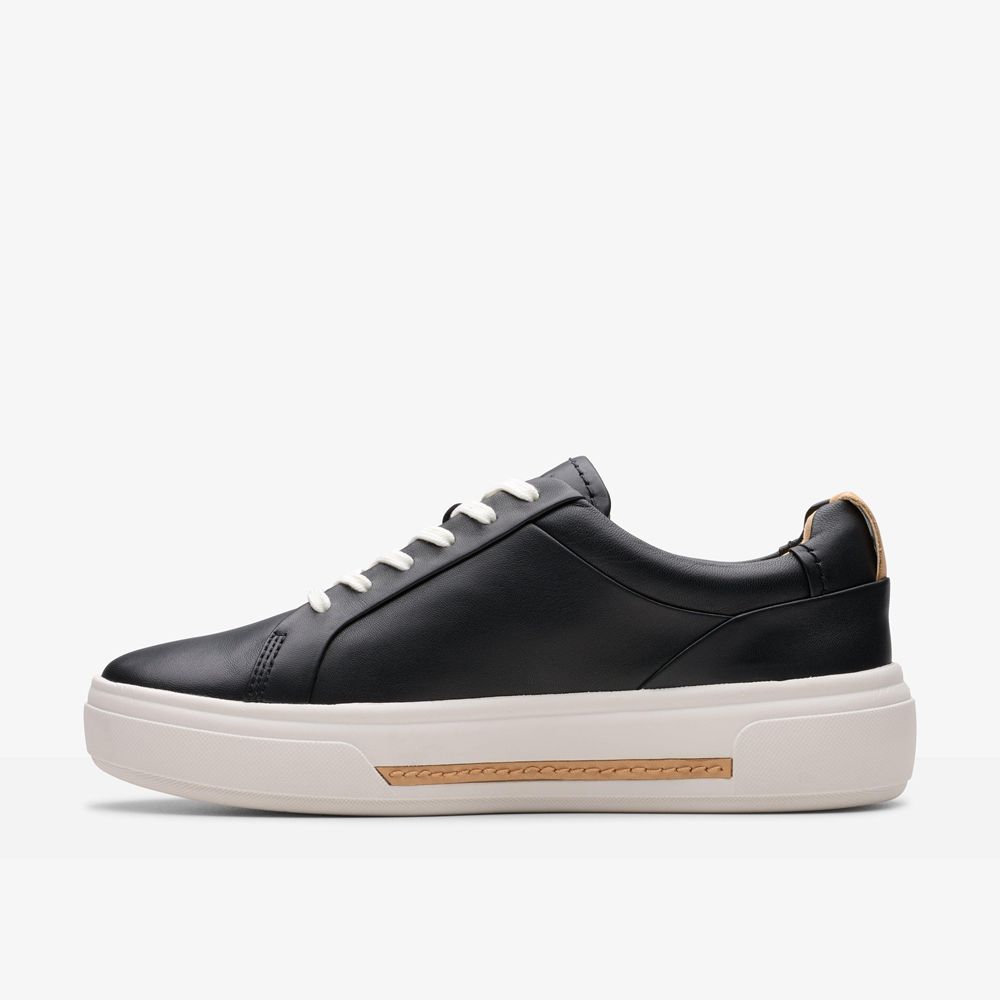 Black Clarks Women's Hollyhock Walk Sneakers | 150EQNYWM