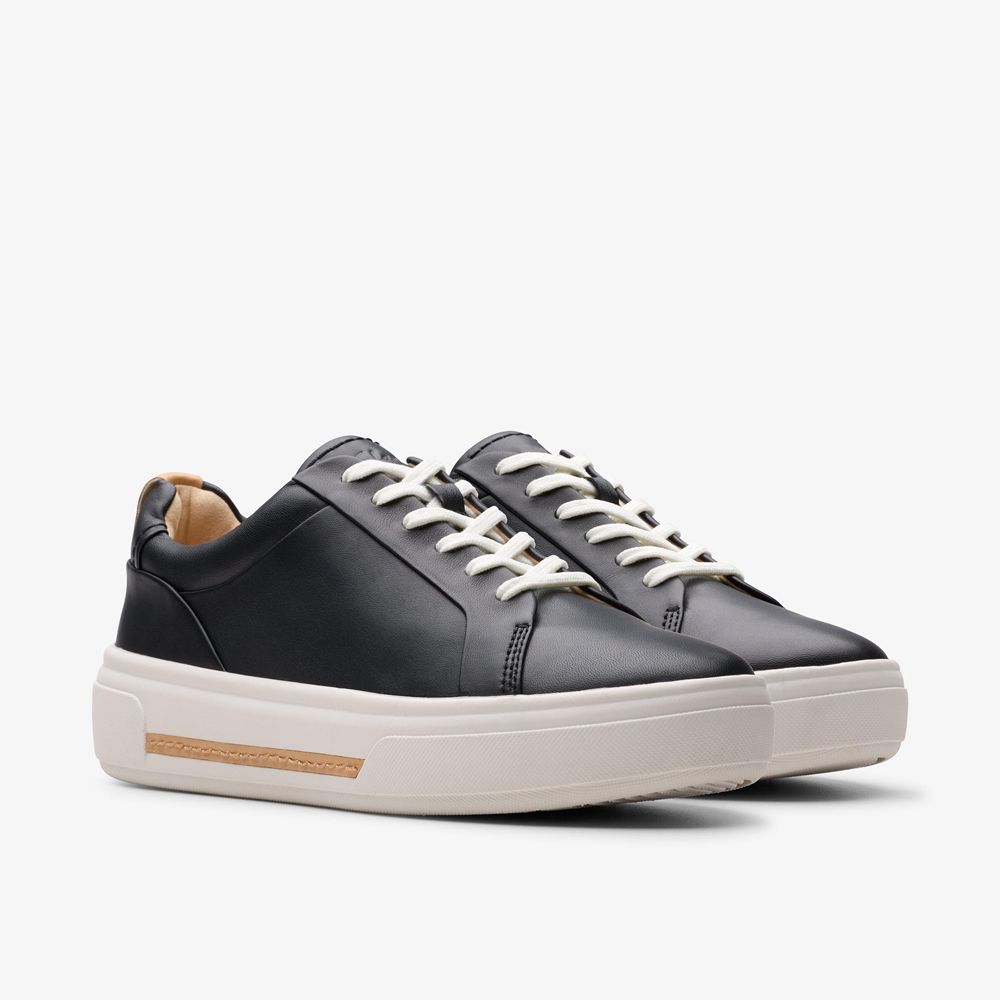 Black Clarks Women's Hollyhock Walk Sneakers | 150EQNYWM