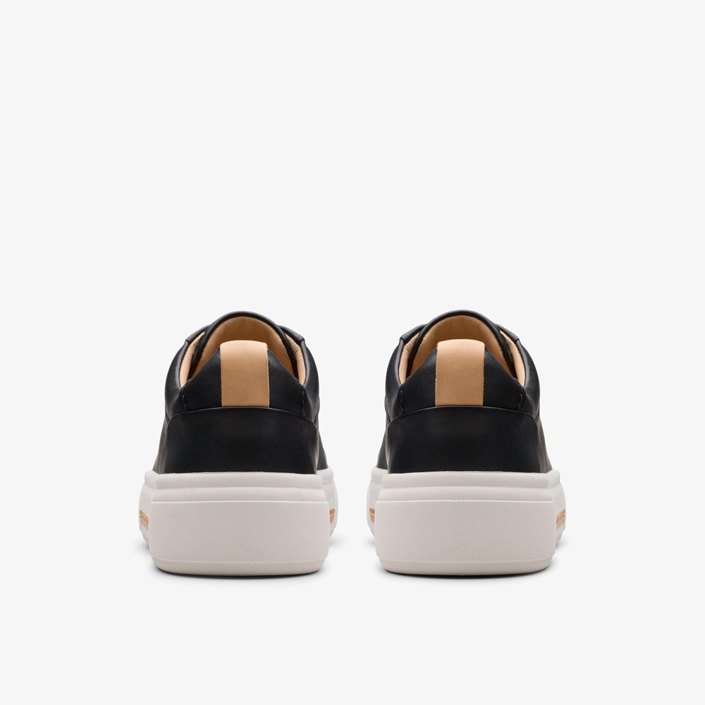 Black Clarks Women's Hollyhock Walk Sneakers | 150EQNYWM