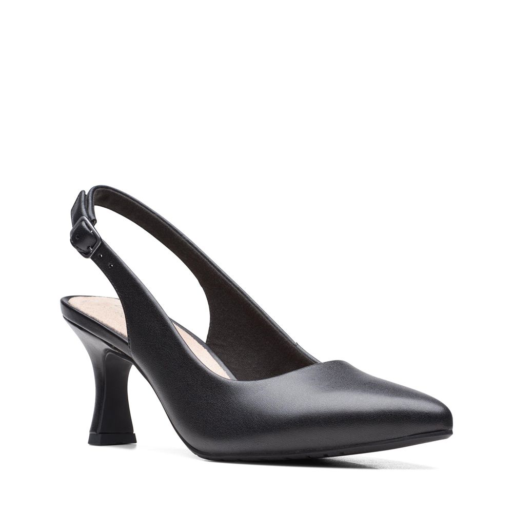 Black Clarks Women's Kataleyna Step Pumps | 061BWNRTY