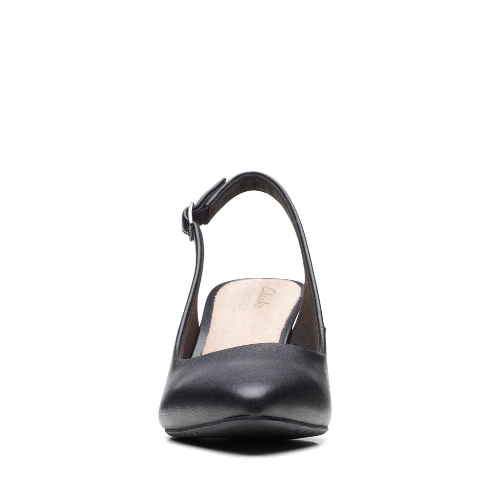 Black Clarks Women's Kataleyna Step Pumps | 061BWNRTY