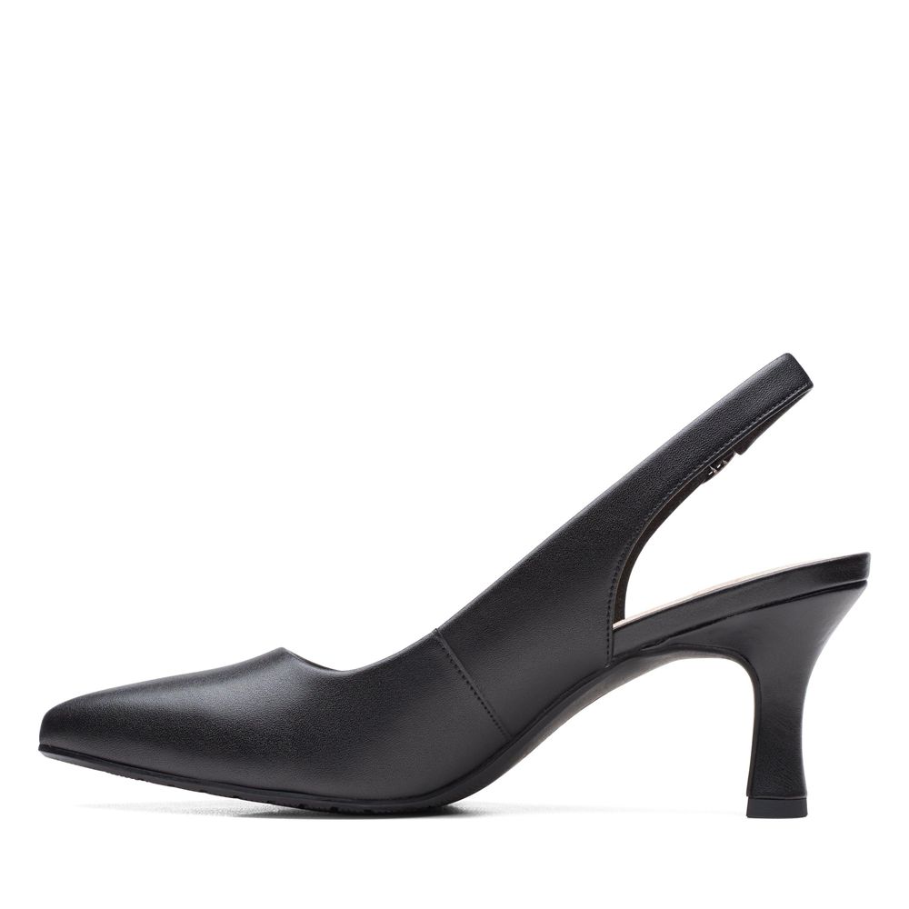 Black Clarks Women's Kataleyna Step Pumps | 061BWNRTY