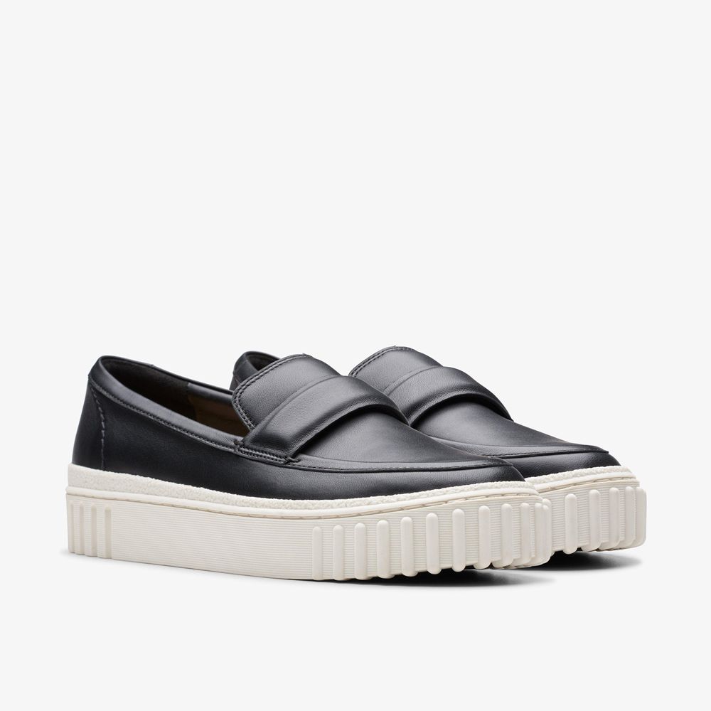 Black Clarks Women's Mayhill Cove Loafers | 987SEDJGX