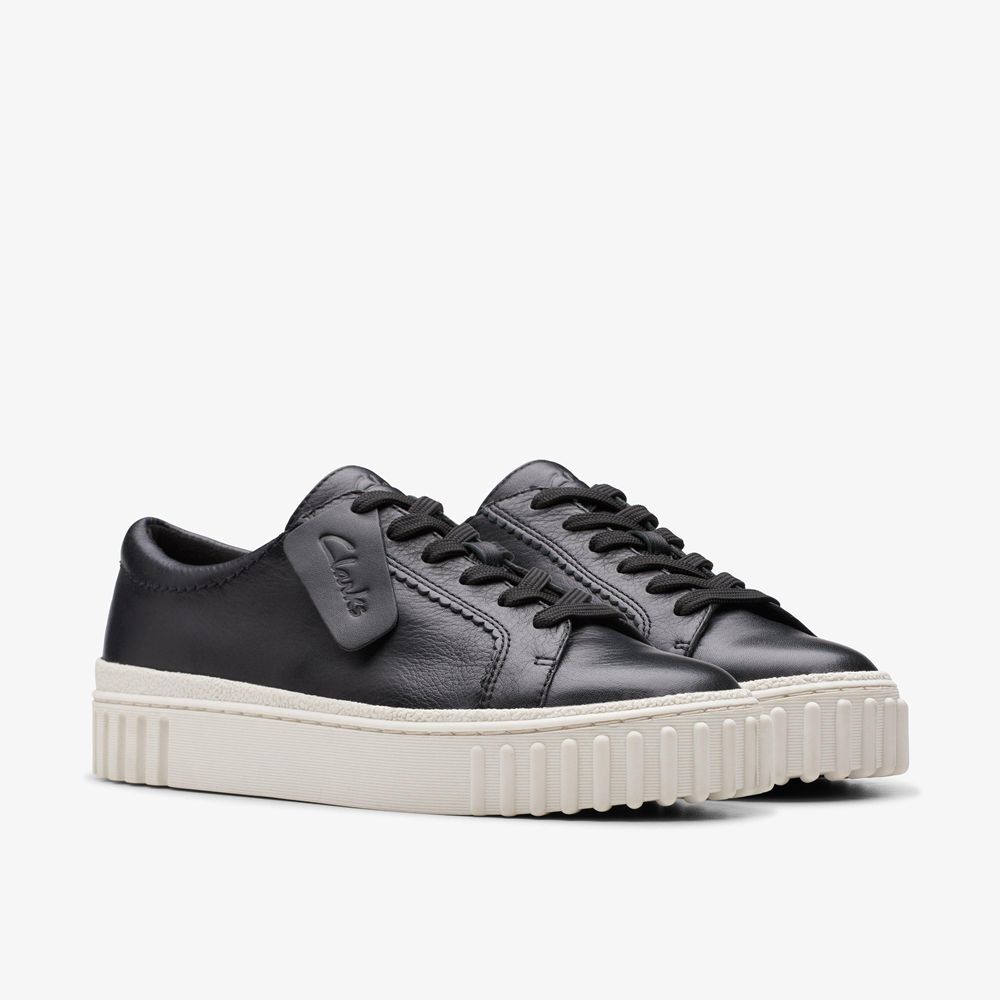 Black Clarks Women's Mayhill Walk Sneakers | 247HUNZFD