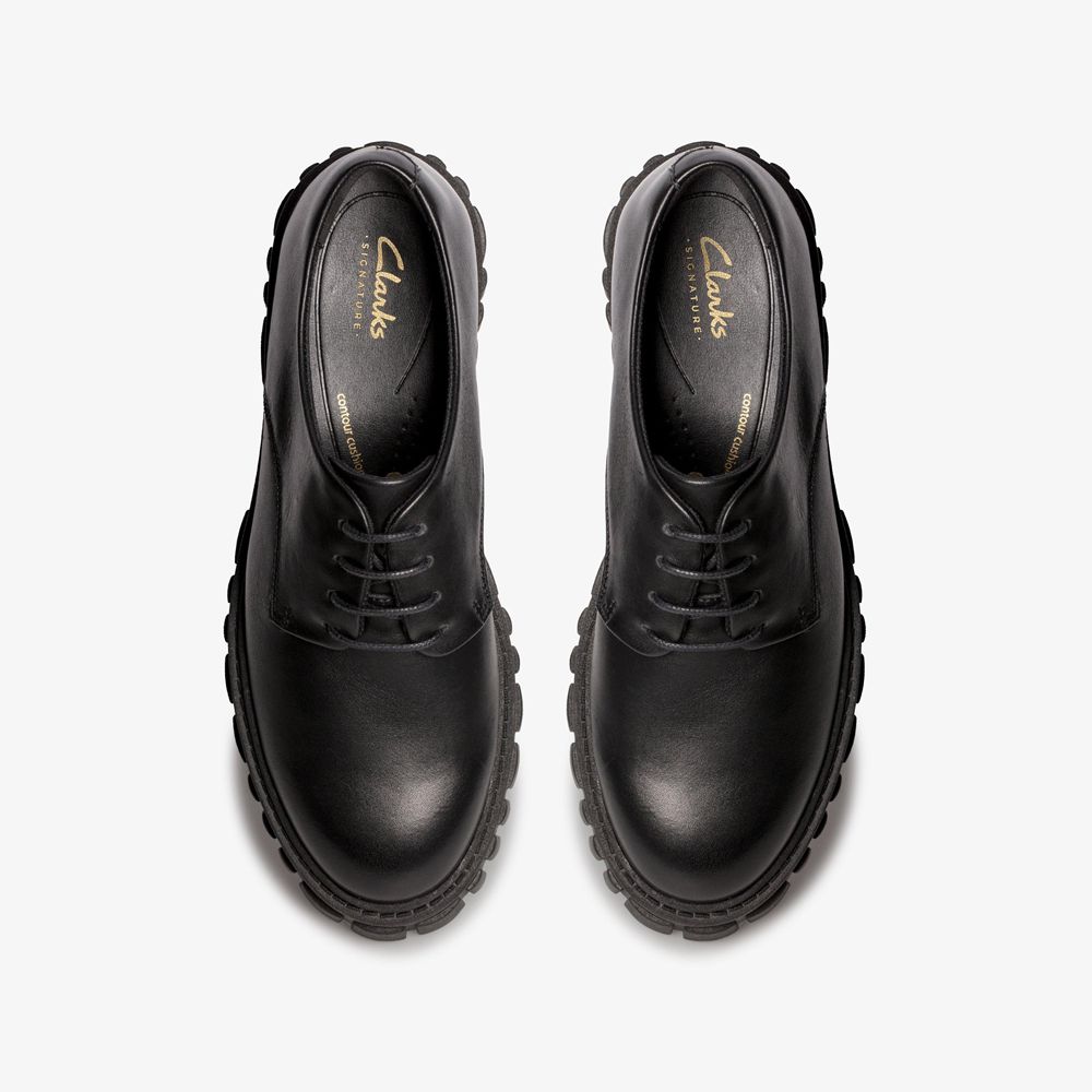 Black Clarks Women's Page Walk Oxfords | 816AWGTIV