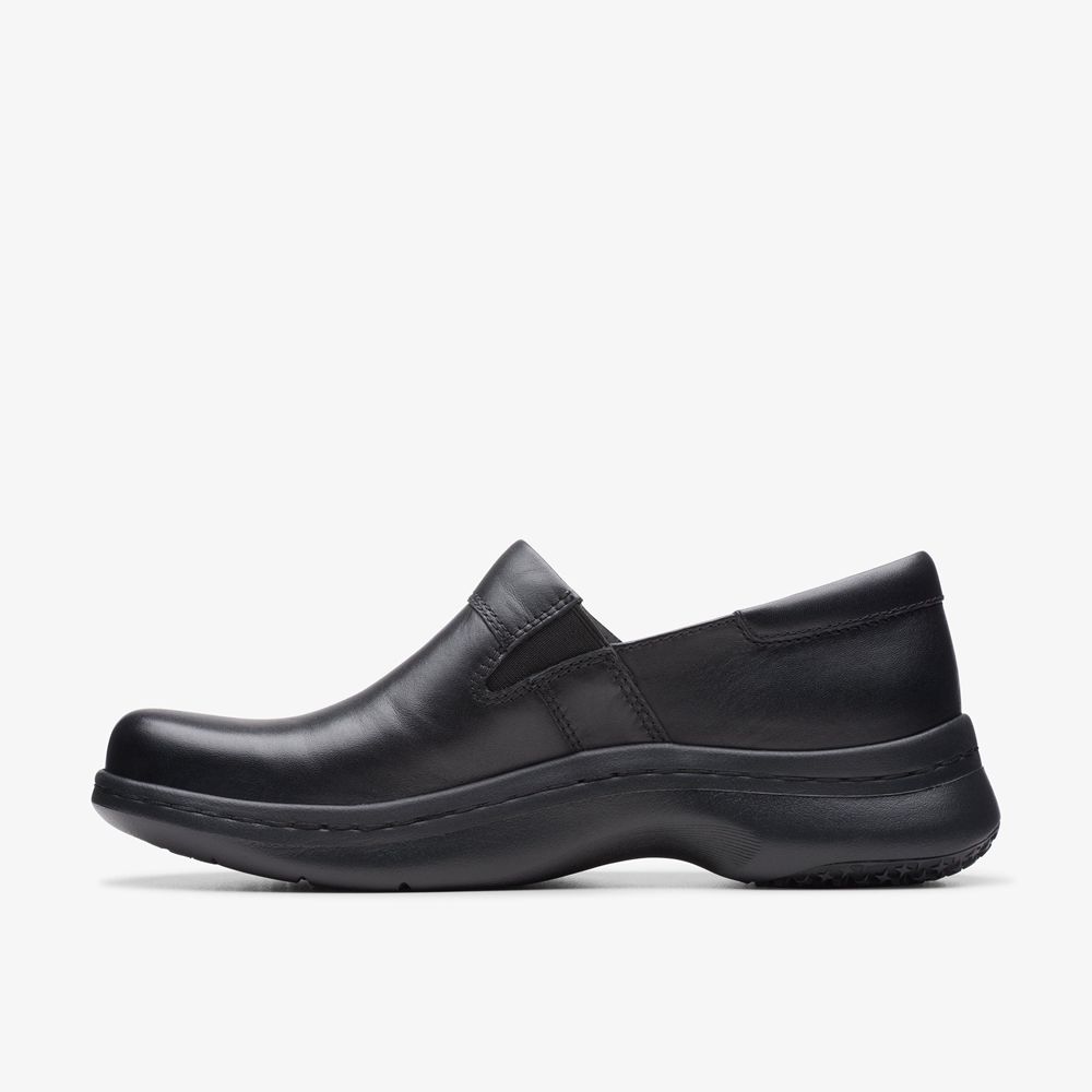 Black Clarks Women's Pro Gem Mules | 659ZHDJYE