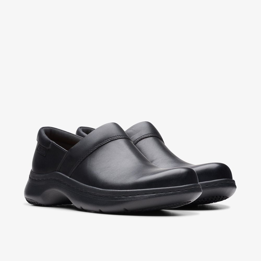 Black Clarks Women's Pro Gem Mules | 659ZHDJYE