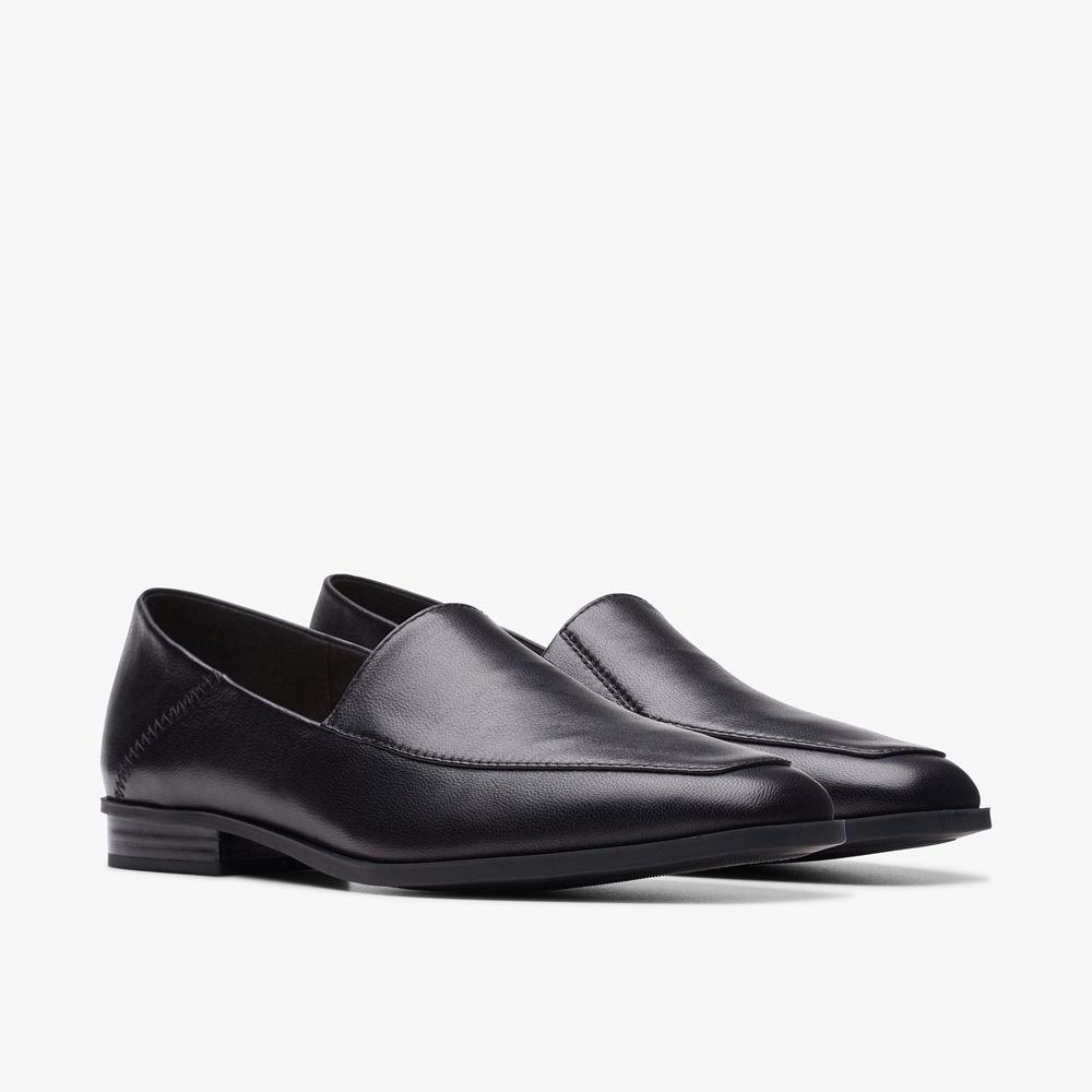 Black Clarks Women's Sarafyna Freva Loafers | 368CSAJEK